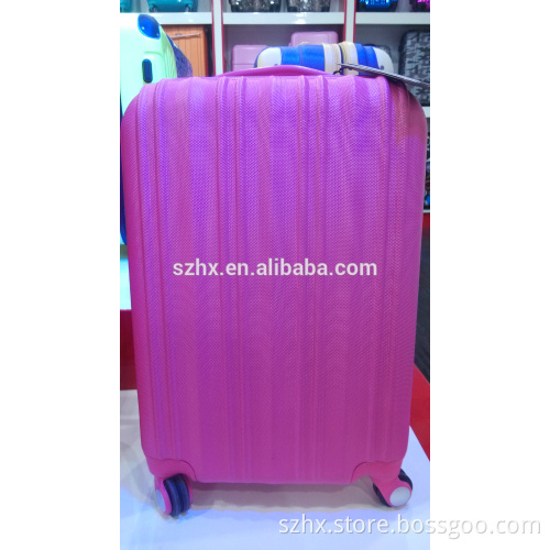 well-saled ABS printing pattern aluminum frame cute luggage for women